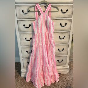 EUC Lilly Pulitzer Jenette Midi Halter Dress 4